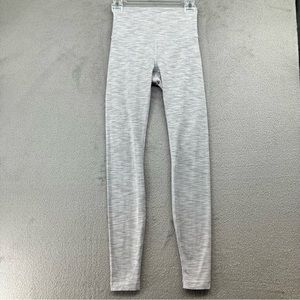 Lululemon Wunder Under Full On Luxtreme Womens 4 28 Inseam Gray White Heathered